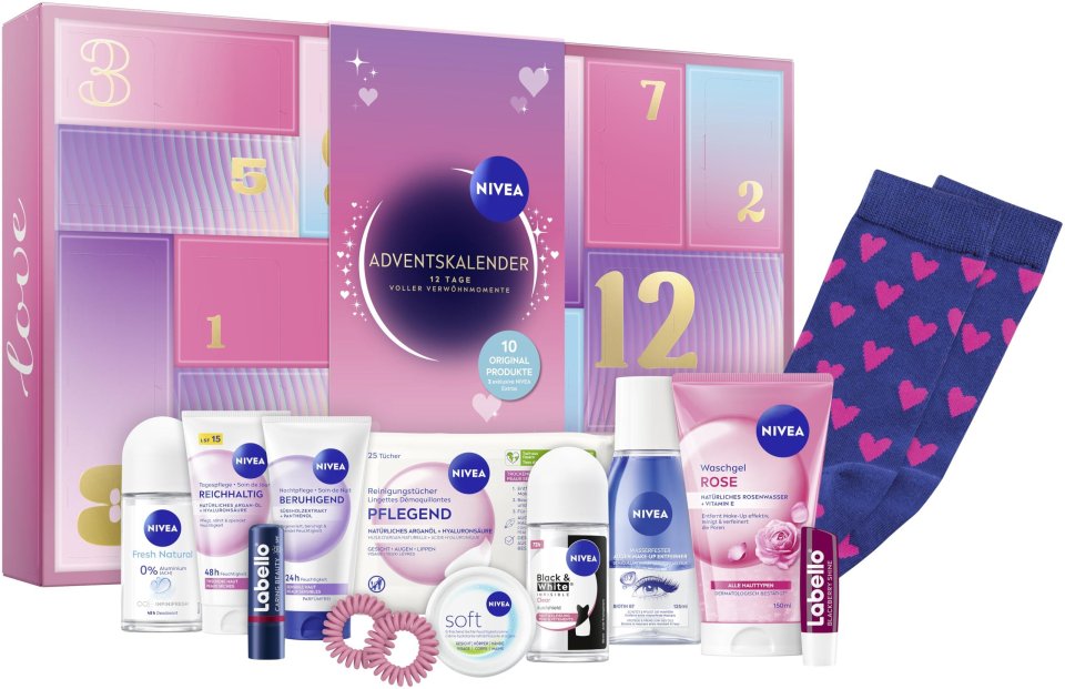NIVEA 12-Tage-Adventskalender für Teenager 2026