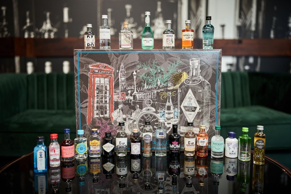 Mixcompany Gin Adventskalender – 24 Original-Gin-Miniaturen