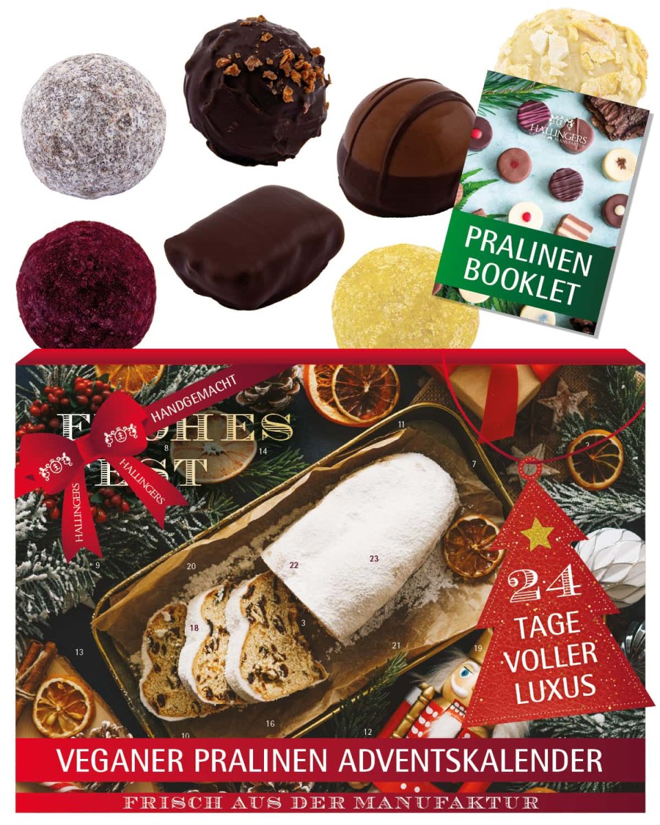 Hallingers Veganer Pralinen Adventskalender „Adventsstimmung“
