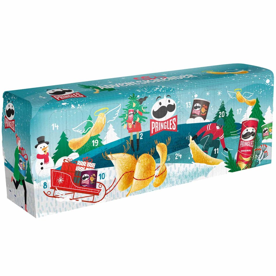 Pringles Chips Adventskalender Bus Türkis
