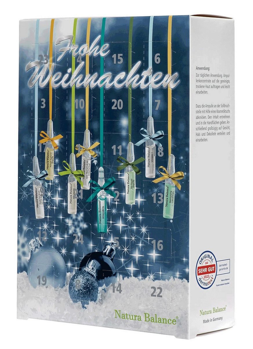 Natura Balance Beauty-Adventskalender mit 24 Pflege-Ampullen
