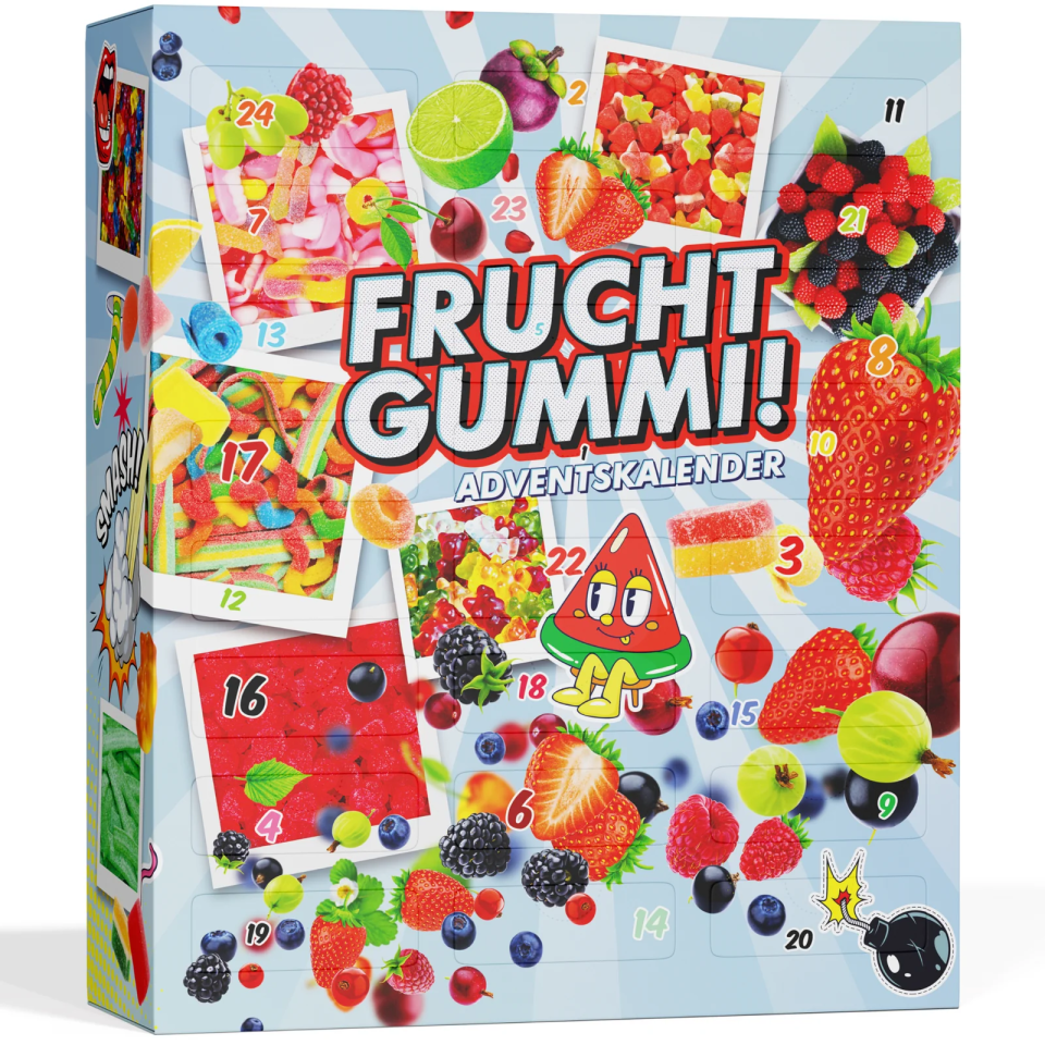BOXILAND Fruchtgummi-Adventskalender 2026 – 24 Sorten süß & sauer